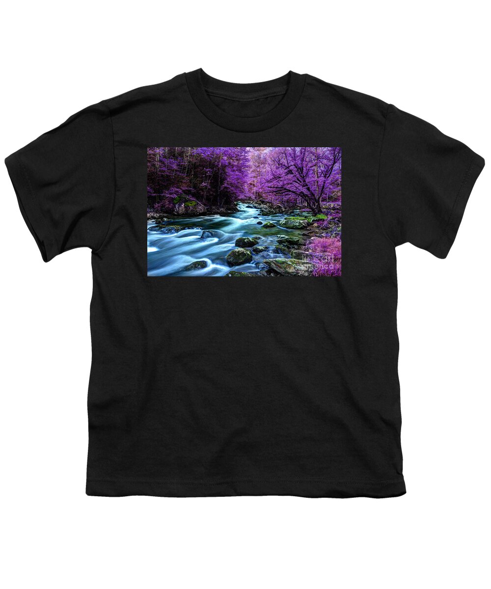 River Scene Youth T-Shirt featuring the photograph Living In Yesterday's Dream by Michael Eingle