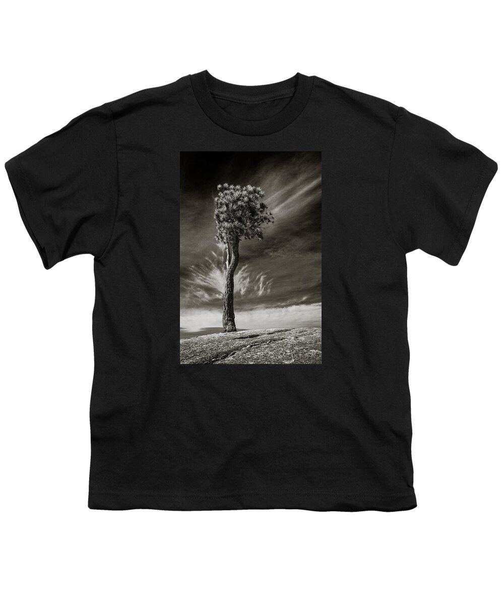 California Youth T-Shirt featuring the photograph Lone Tree by Rikk Flohr