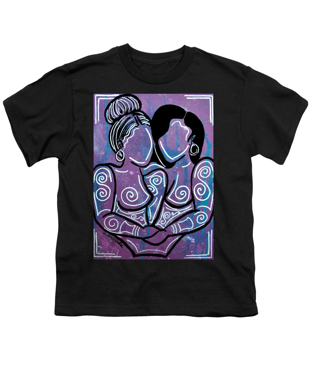 Love Youth T-Shirt featuring the painting Love is Love 1 by Diamin Nicole