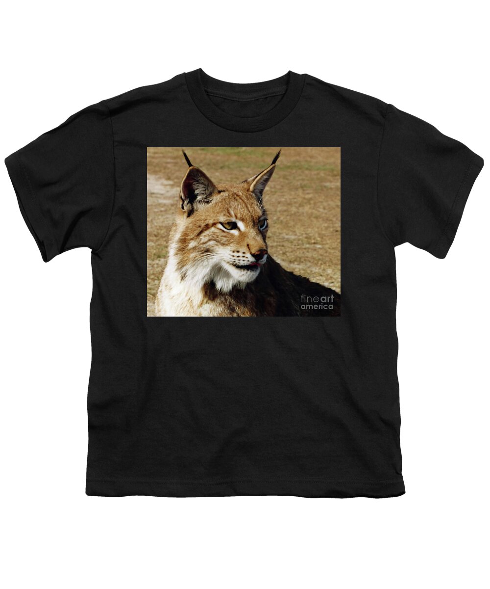 Lynx Youth T-Shirt featuring the photograph Lynx Portrait by D Hackett