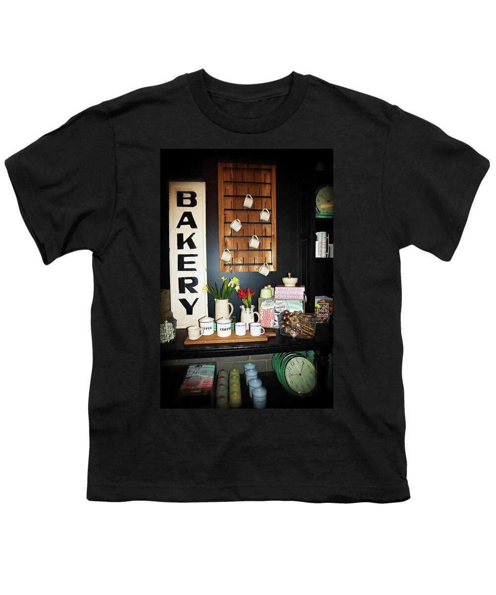 Bakery Youth T-Shirt featuring the photograph Magnolia Market Bakery Display by Lynn Bauer