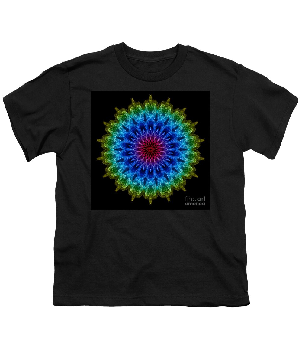 Abstract Youth T-Shirt featuring the photograph Mandala by Roger Monahan