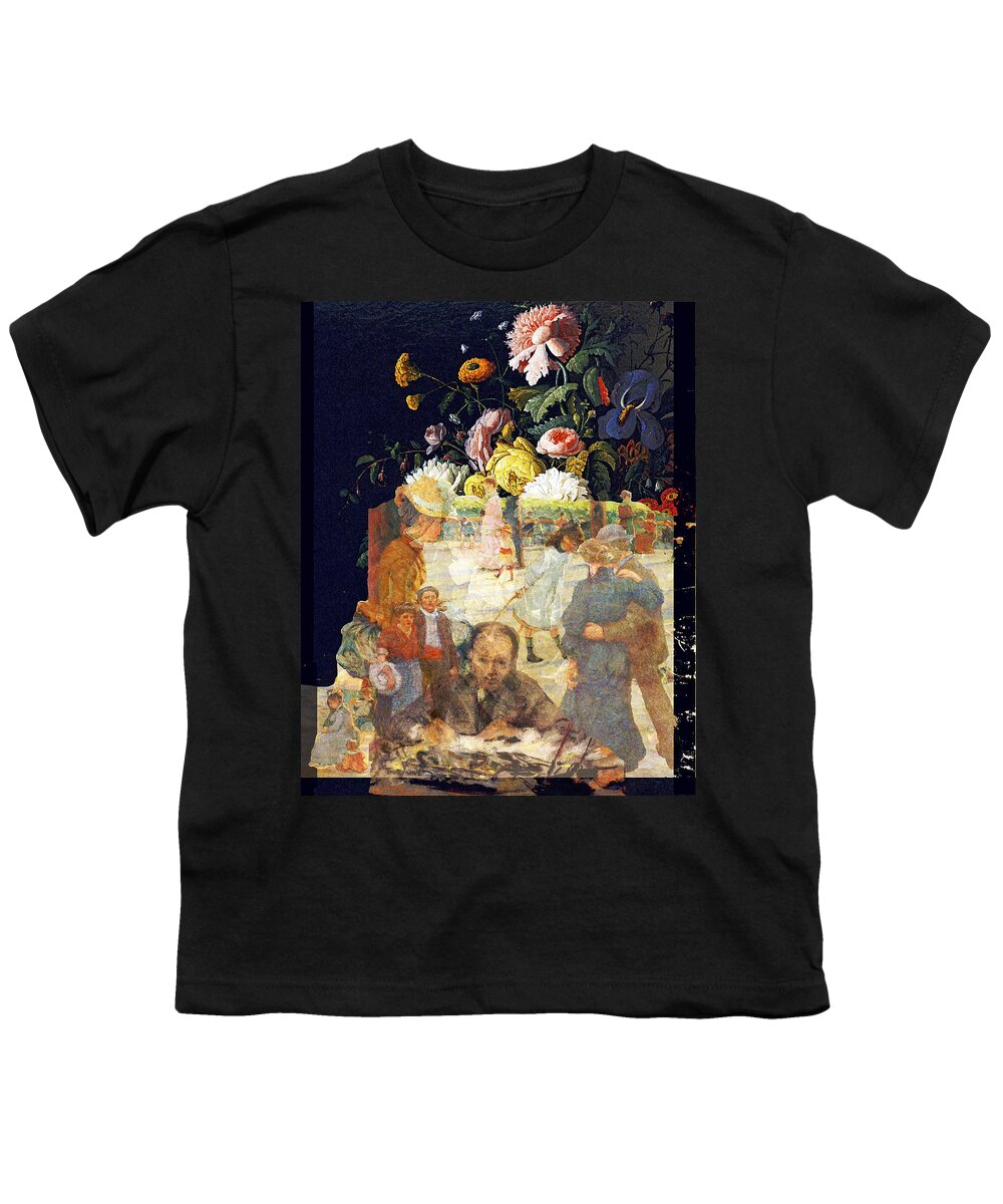 Collage Youth T-Shirt featuring the digital art Many Colors of Love by John Vincent Palozzi