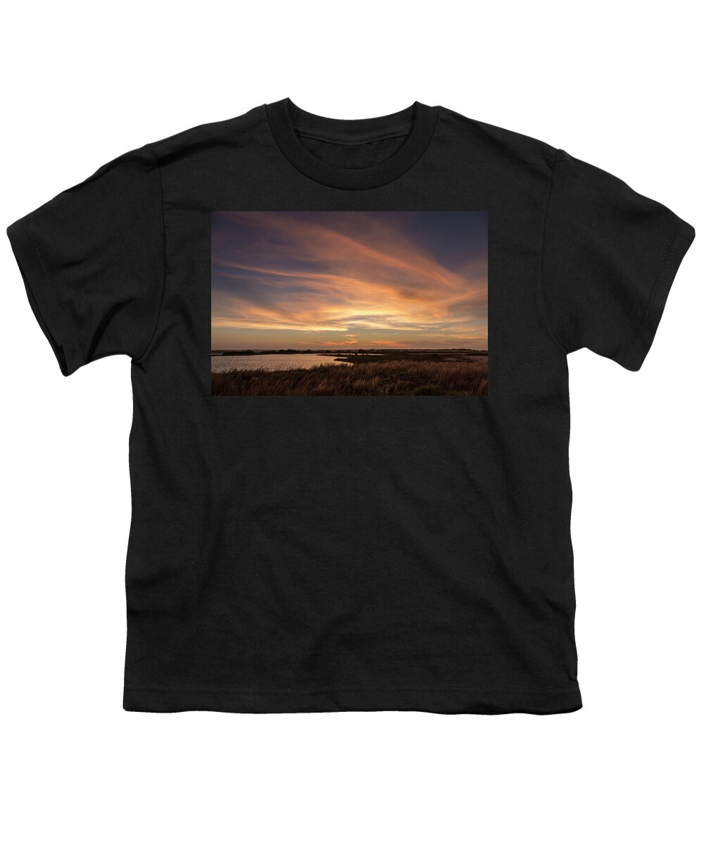 Sunset Youth T-Shirt featuring the photograph Marsh Sunset by Jurgen Lorenzen