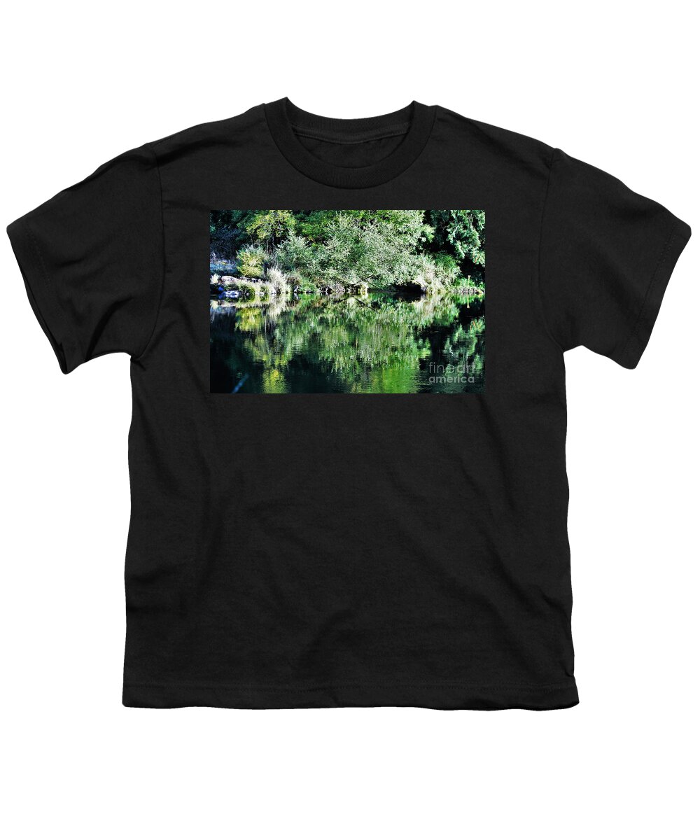 Mckenzie River Oregon Youth T-Shirt featuring the photograph McKenize River Scene by Merle Grenz