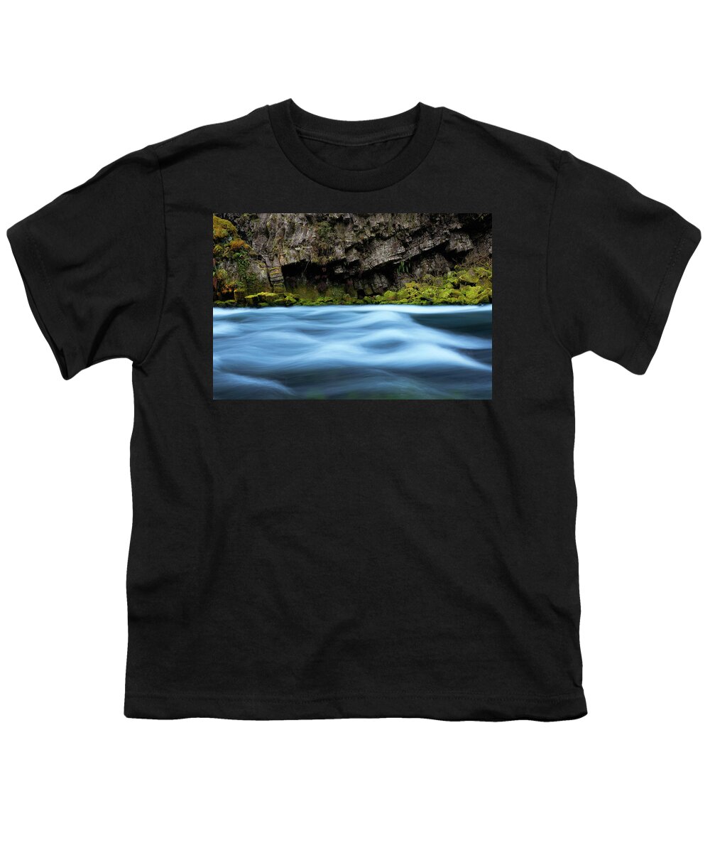 Mckenzie Youth T-Shirt featuring the photograph McKenzie Blue by Andrew Kumler