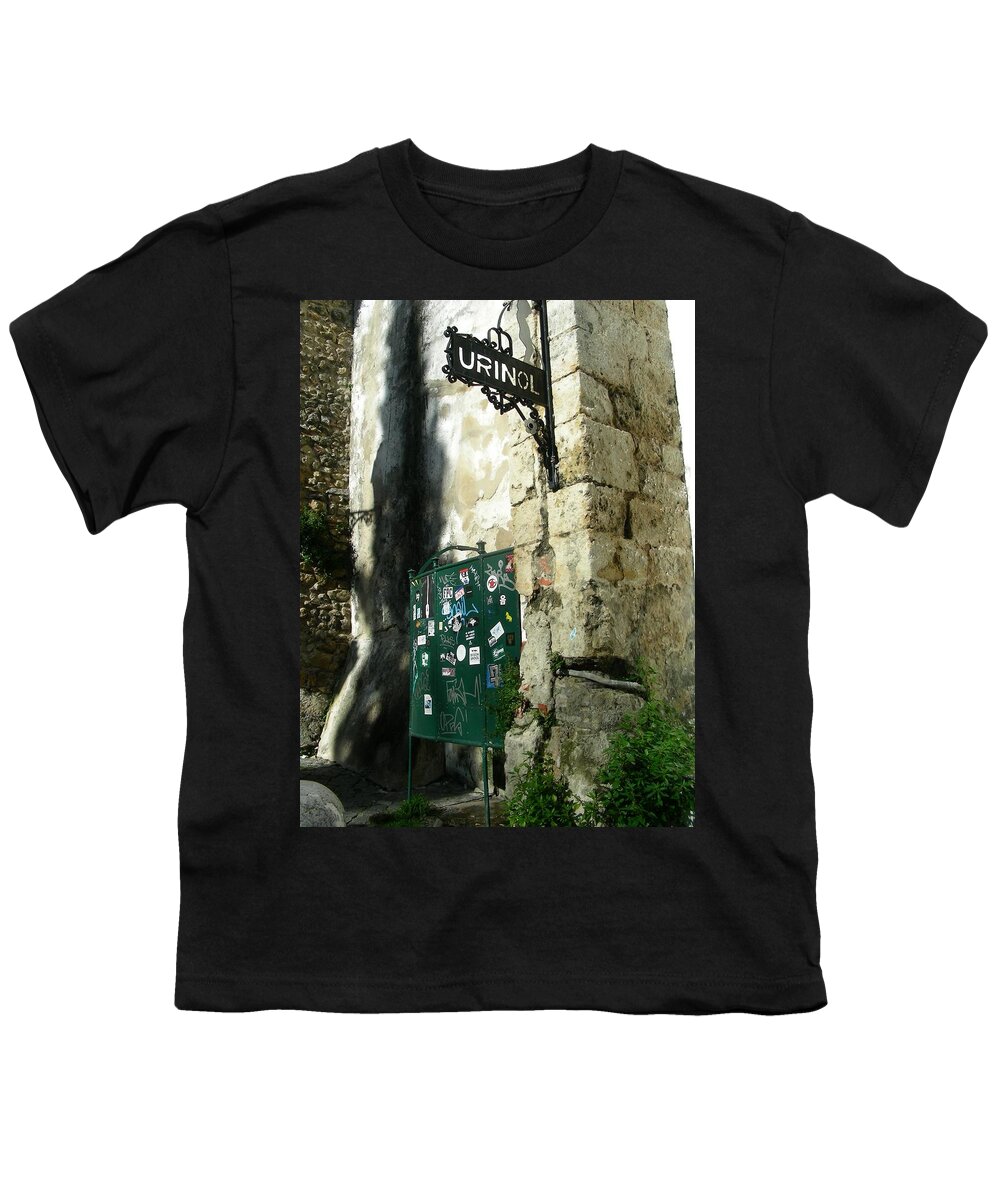 Men's Room Youth T-Shirt featuring the photograph Men's Room by Jean Wolfrum