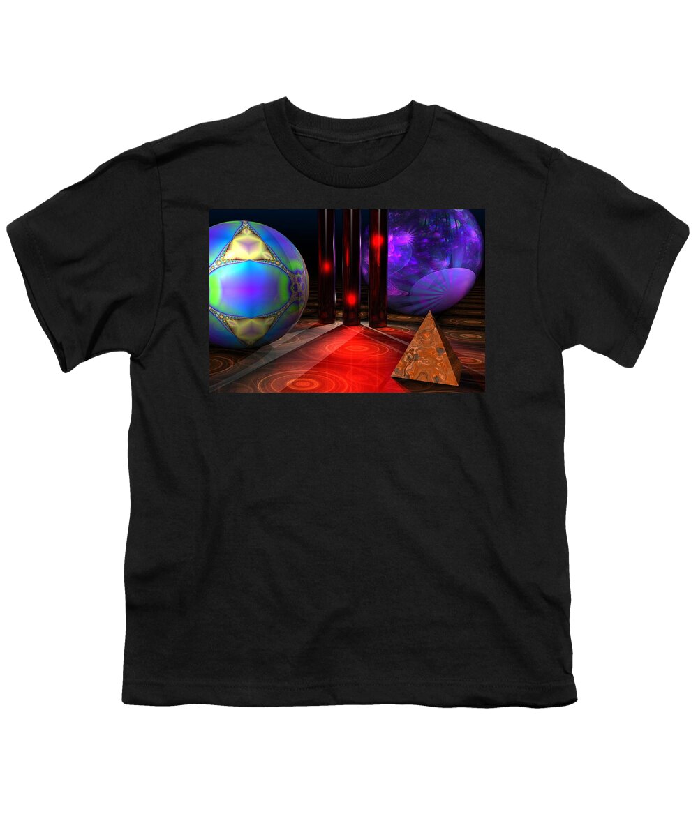 3d Youth T-Shirt featuring the digital art Merlin's Playground by Lyle Hatch