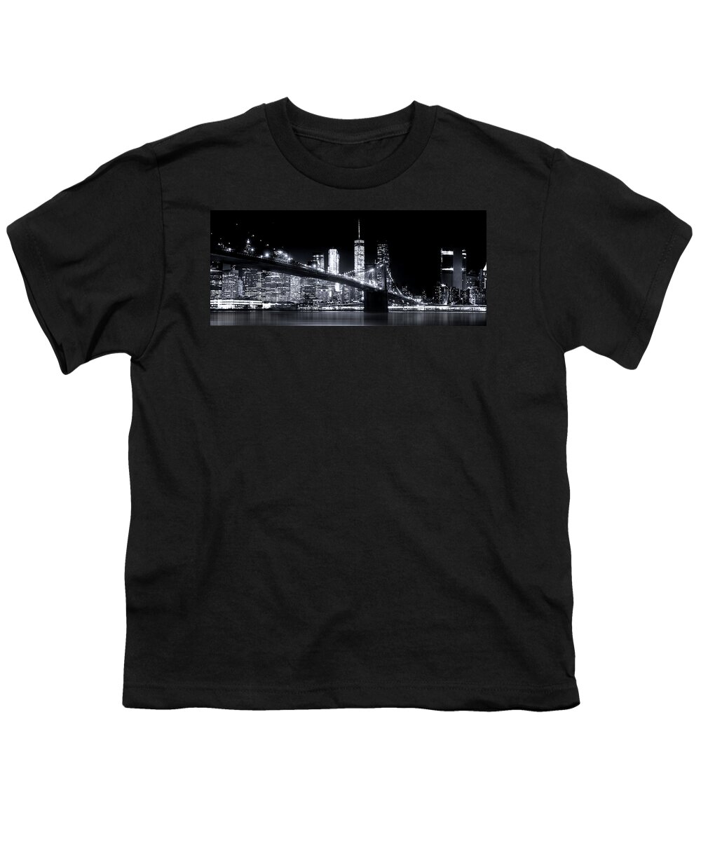 New York City Youth T-Shirt featuring the photograph Metropolis by Mark Andrew Thomas