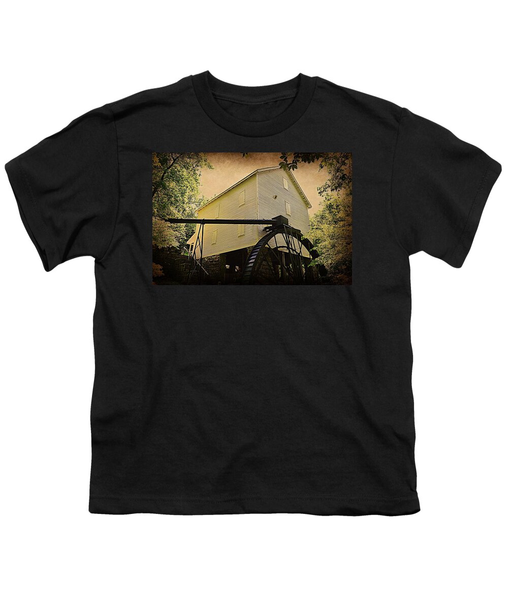  Youth T-Shirt featuring the photograph Mill Springs GristMill, Monticello, KentuckY by Stacie Siemsen