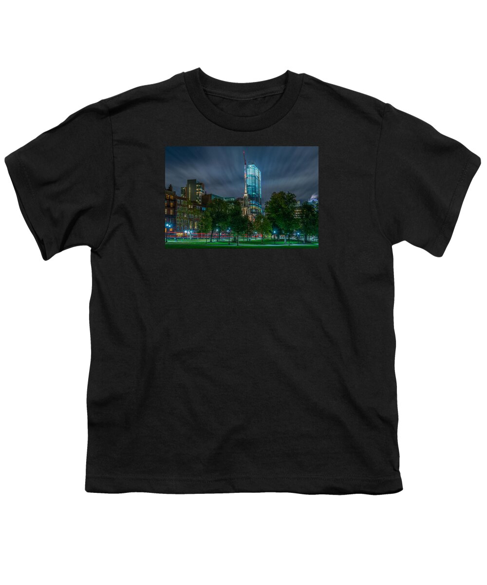 Boston Youth T-Shirt featuring the photograph Millennium Construction by Bryan Xavier