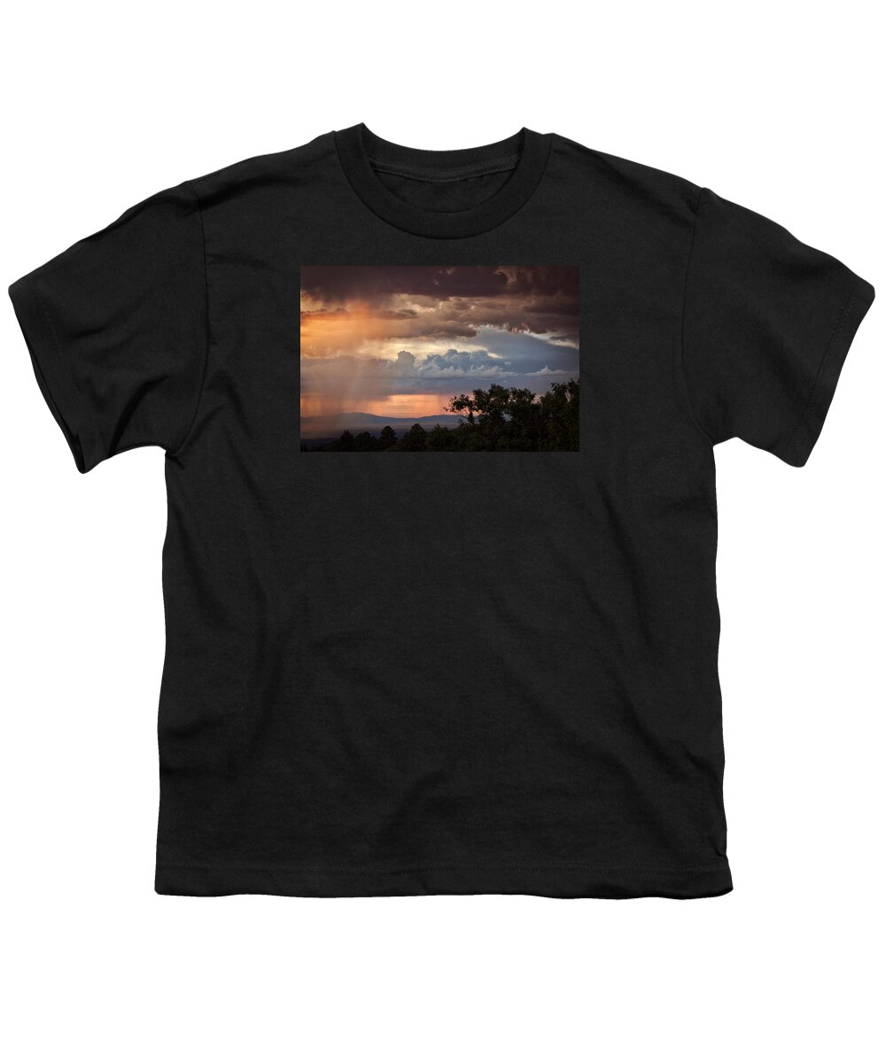 Sunset Youth T-Shirt featuring the photograph Monsoon Rains by Diana Powell