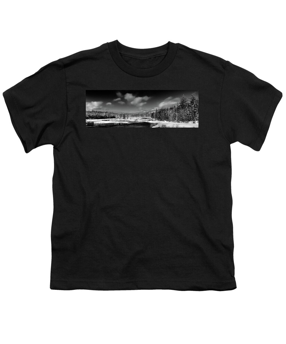 Landscapes Youth T-Shirt featuring the photograph Moose River Snowscape by David Patterson
