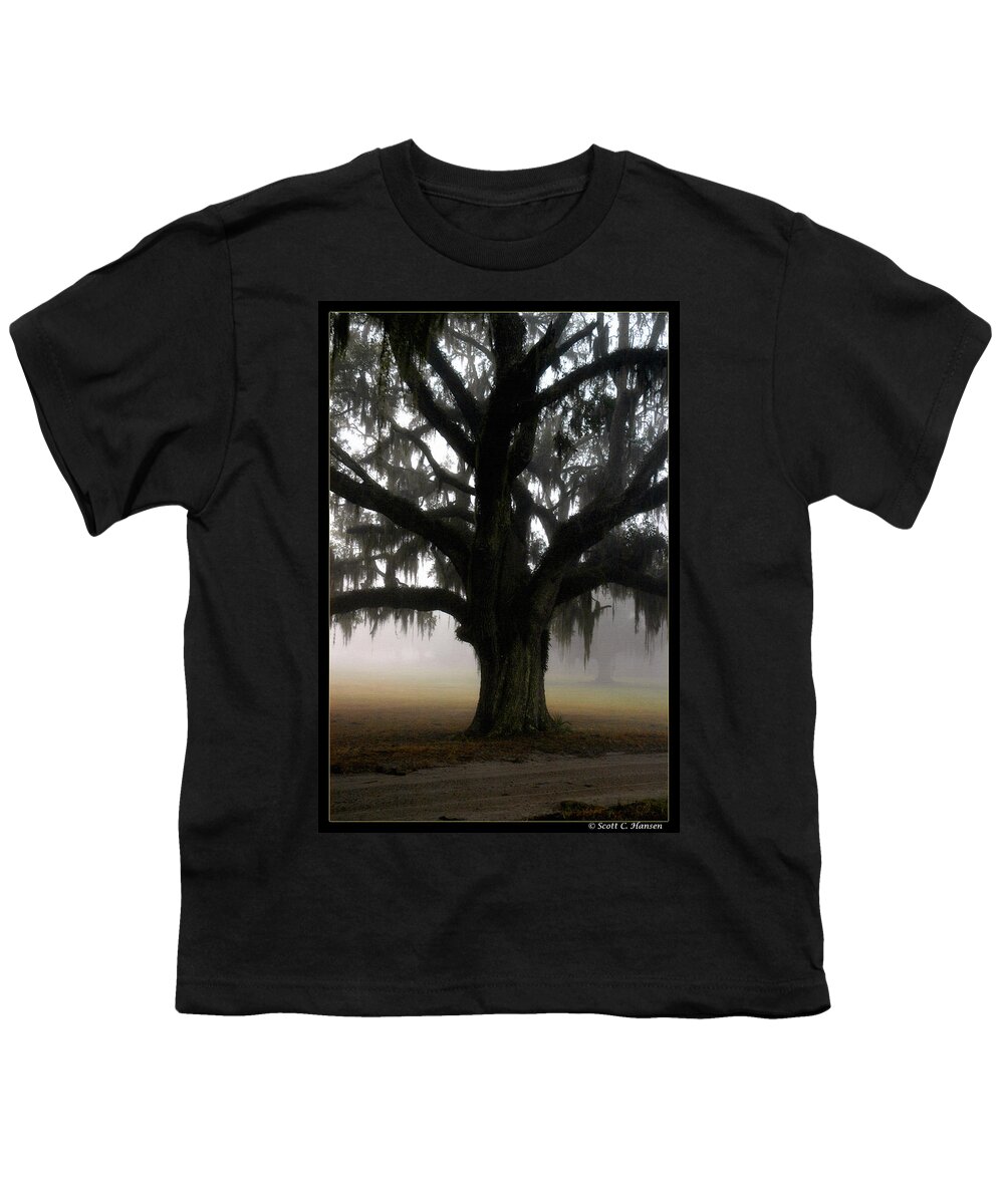 Lowcountry Youth T-Shirt featuring the photograph Mossy Oak by Scott Hansen
