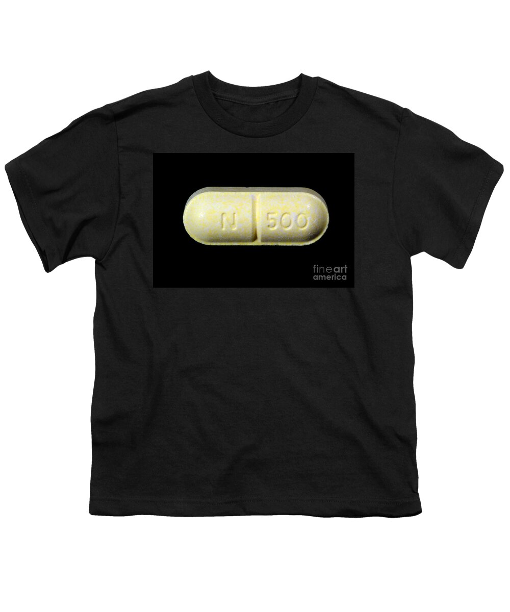 Science Youth T-Shirt featuring the photograph Naproxen Pill by Scimat