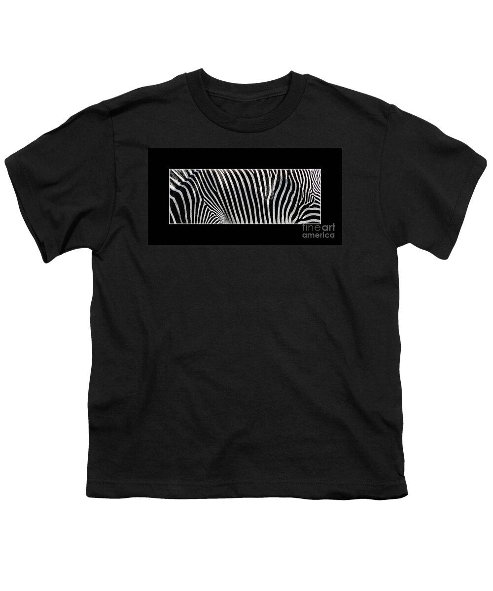 Animal Youth T-Shirt featuring the photograph Natures Natural Patterns #2 ..Zebra by Elaine Manley