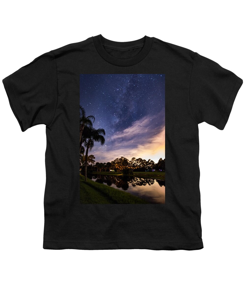 Night Youth T-Shirt featuring the photograph Night Sky II by David Hart