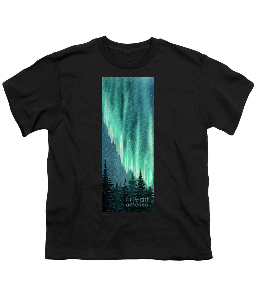 Night Youth T-Shirt featuring the painting Night Sky No.2 by Rebecca Davis