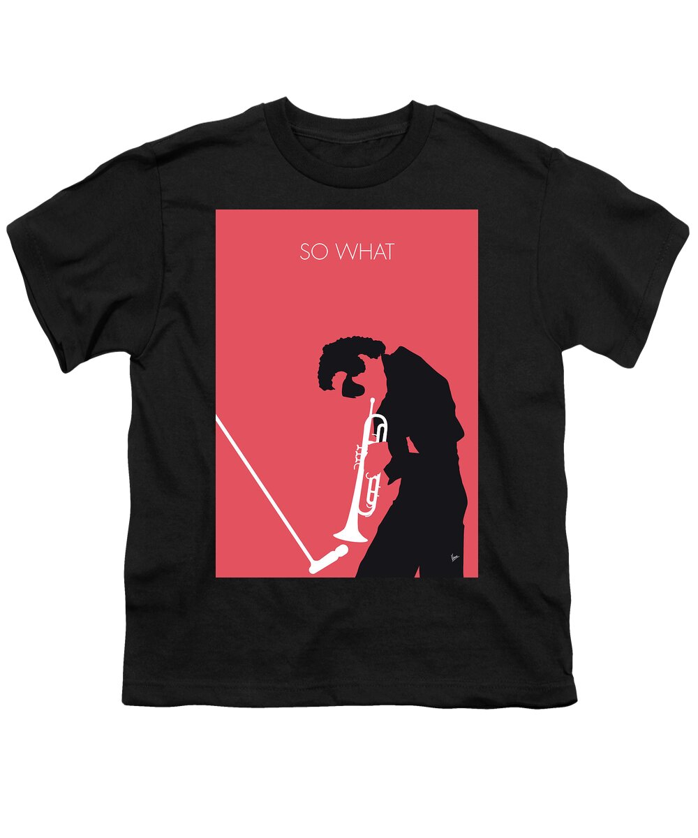 Miles Youth T-Shirt featuring the digital art No082 MY Miles Davis Minimal Music poster by Chungkong Art