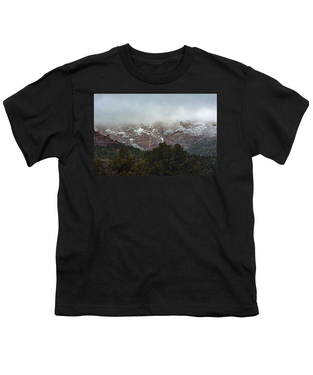 Arizona Youth T-Shirt featuring the photograph Oak Creek Canyon by Carolyn Mickulas