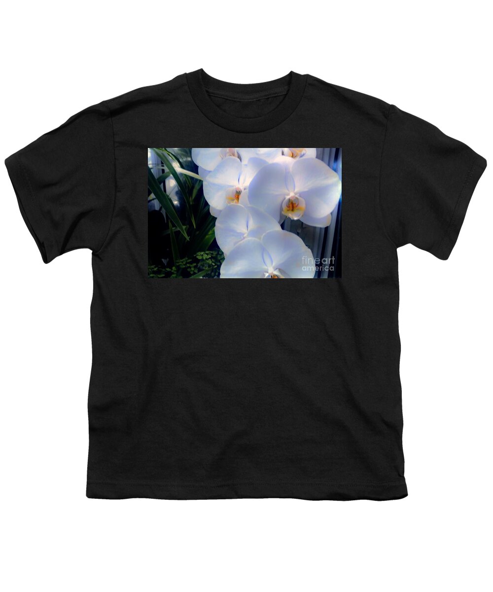 Photo Youth T-Shirt featuring the photograph Orchids In White by Marsha Heiken