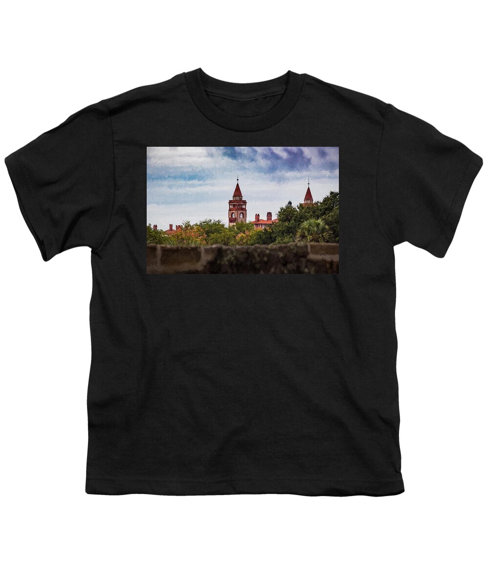 St Augustine Youth T-Shirt featuring the photograph Over the Wall by Kathleen Scanlan