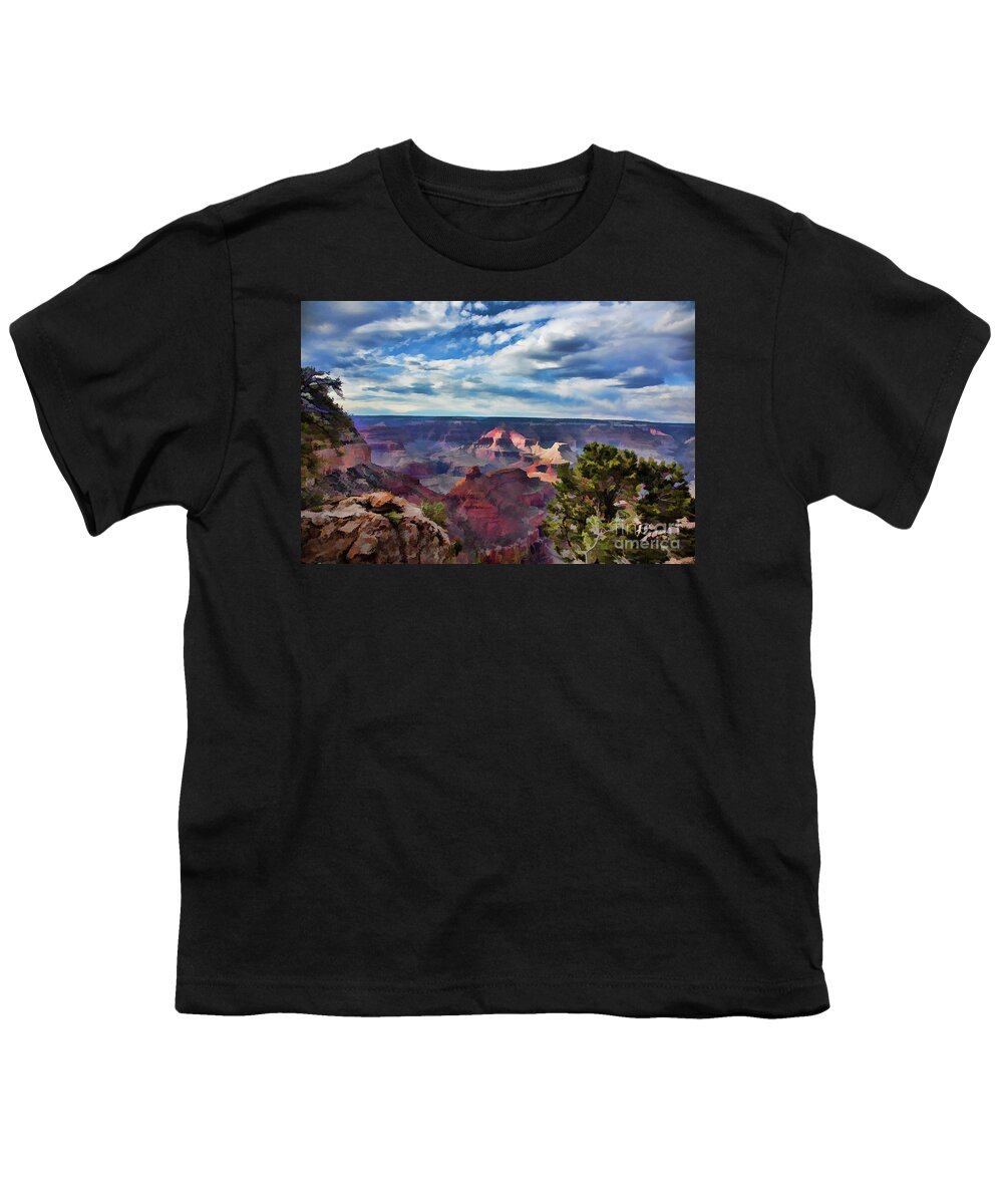 Grand Canyon Youth T-Shirt featuring the photograph Paint Grand Canyon Color by Chuck Kuhn
