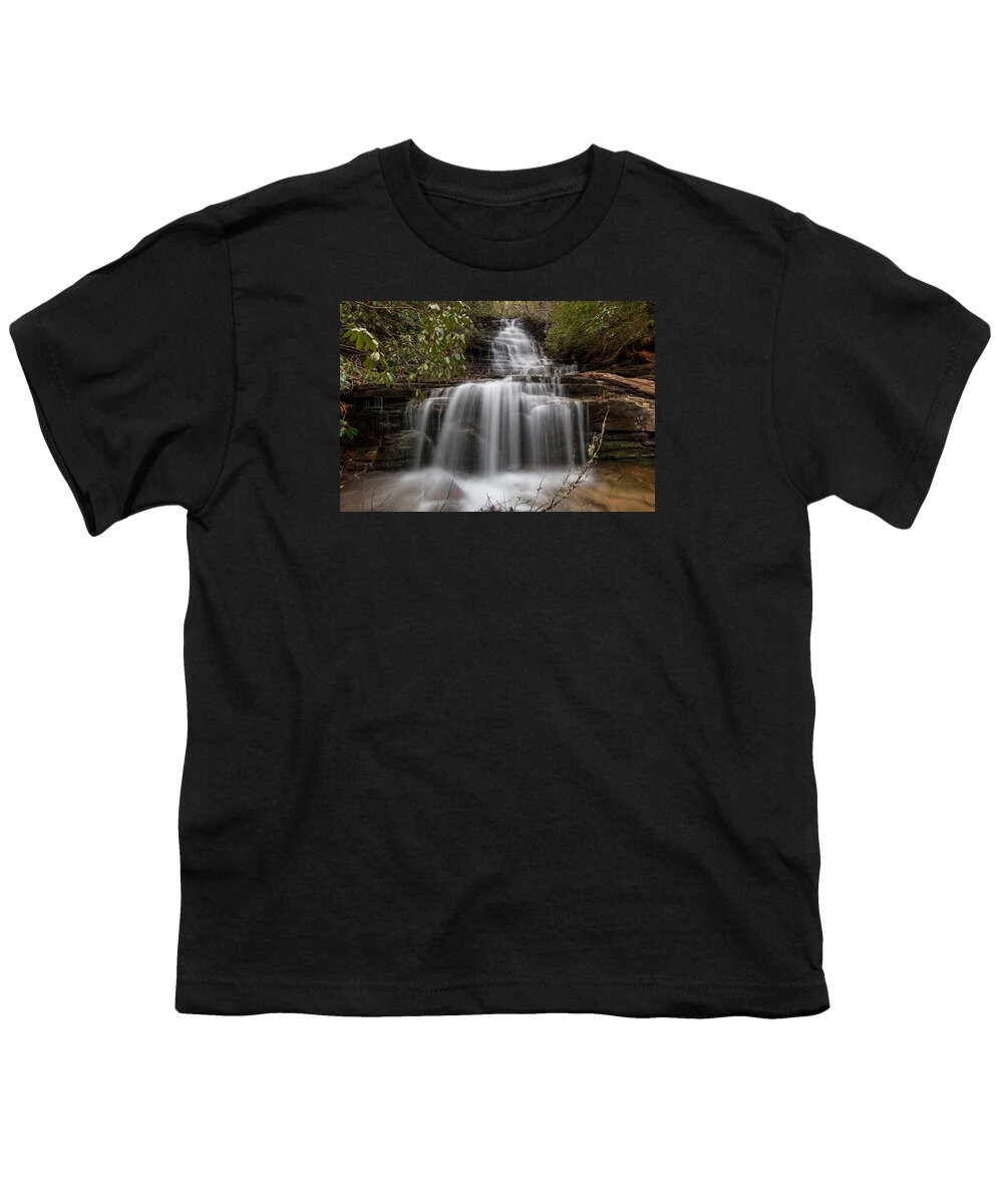 Panther Falls Youth T-Shirt featuring the photograph Panther Falls by Chris Berrier
