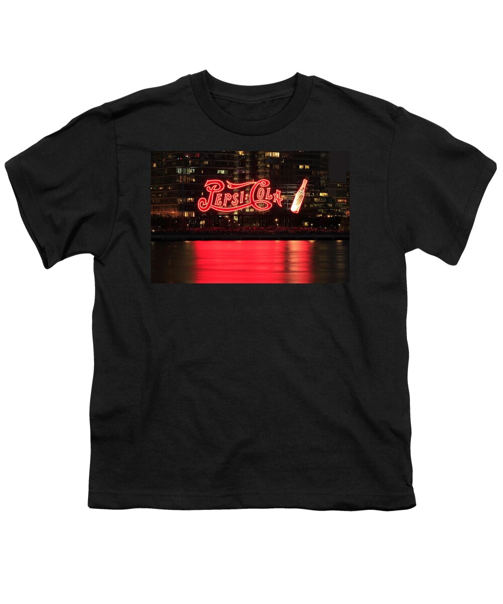  East River Youth T-Shirt featuring the photograph Pepsi Time by Catie Canetti