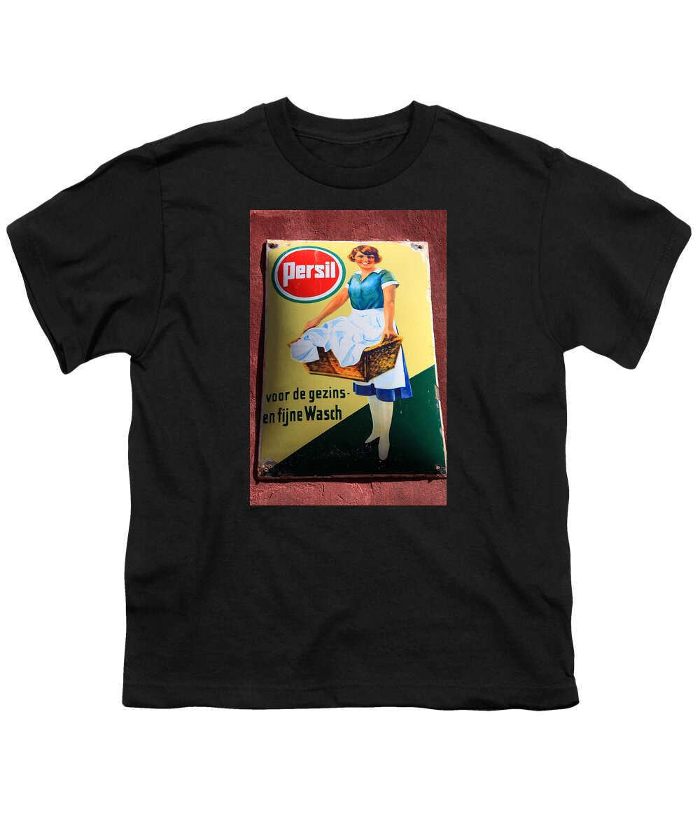 Signs Youth T-Shirt featuring the photograph Persil Advertising Sign by Aidan Moran