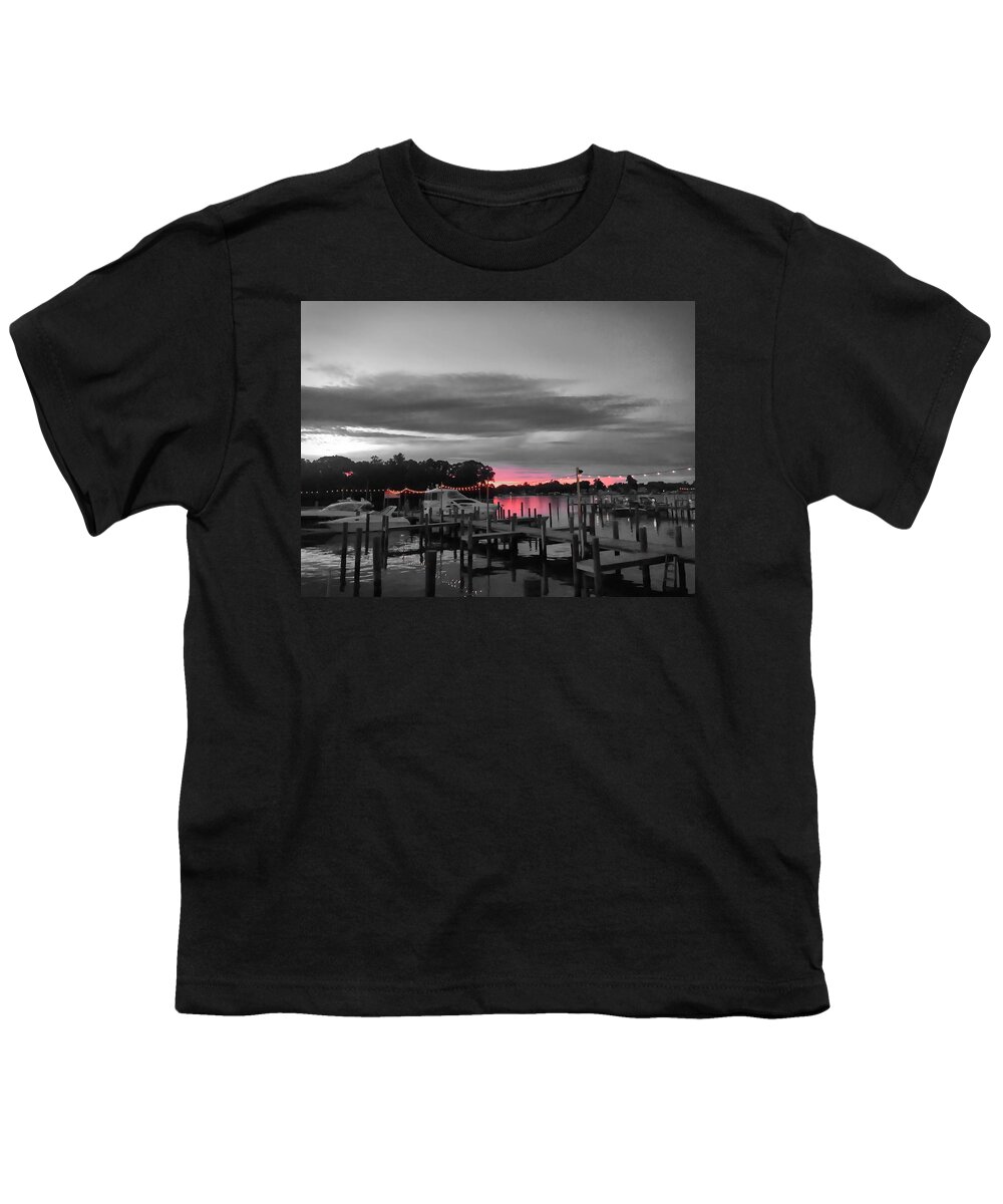 Pink Youth T-Shirt featuring the photograph Pink Sunset by Chris Montcalmo