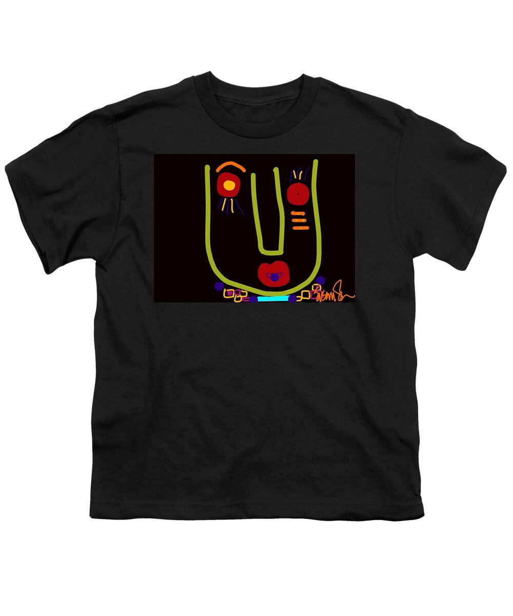 Abstract Youth T-Shirt featuring the digital art Poppycock by Susan Fielder