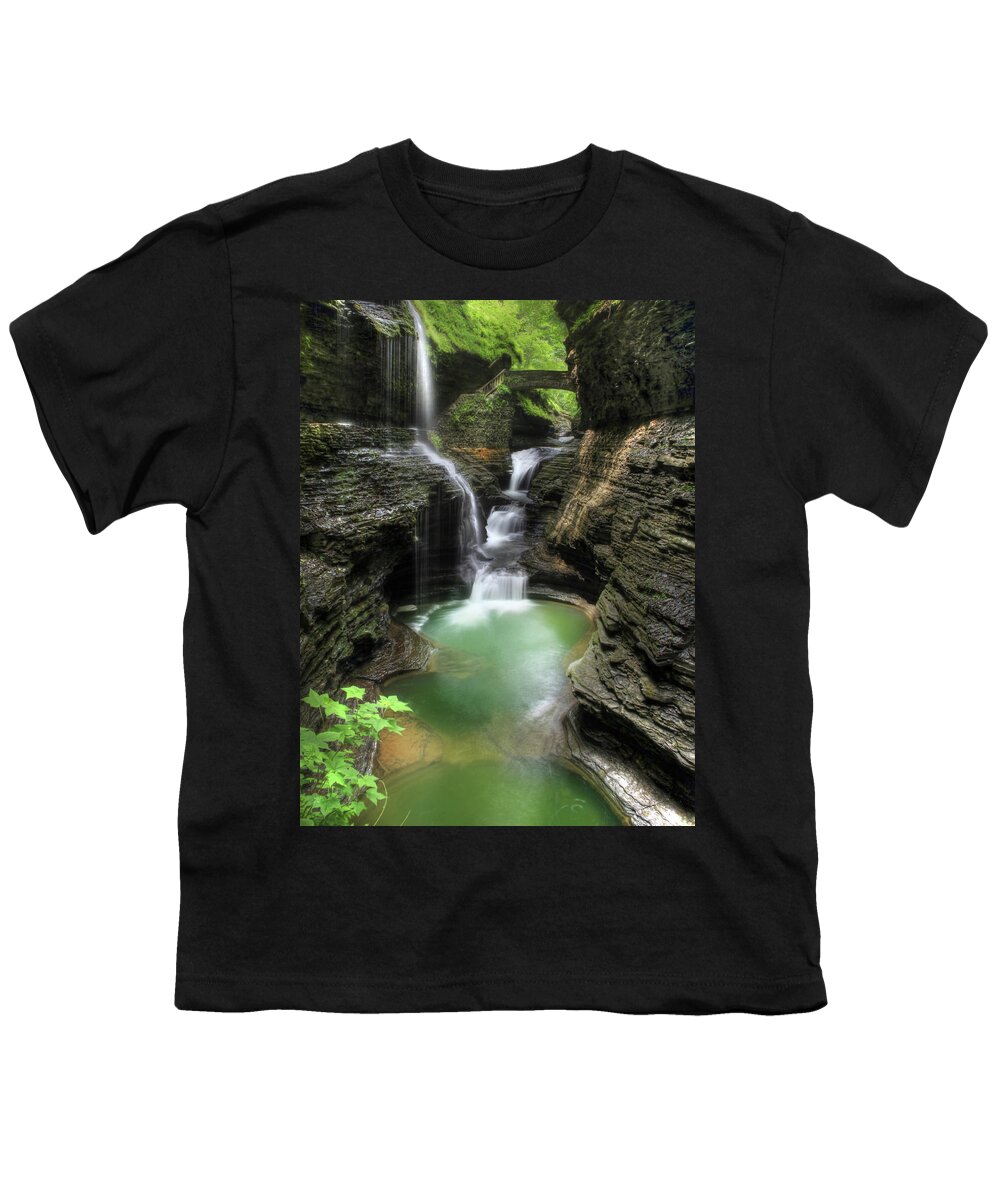 Waterfall Youth T-Shirt featuring the photograph Rainbow Falls by Lori Deiter