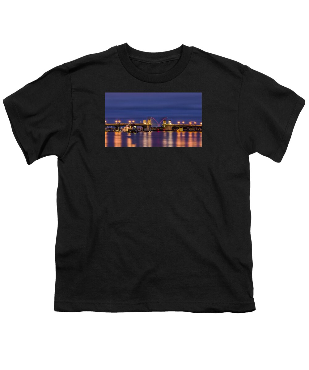 America Youth T-Shirt featuring the photograph Raising Bridge of Lions by Traveler's Pics