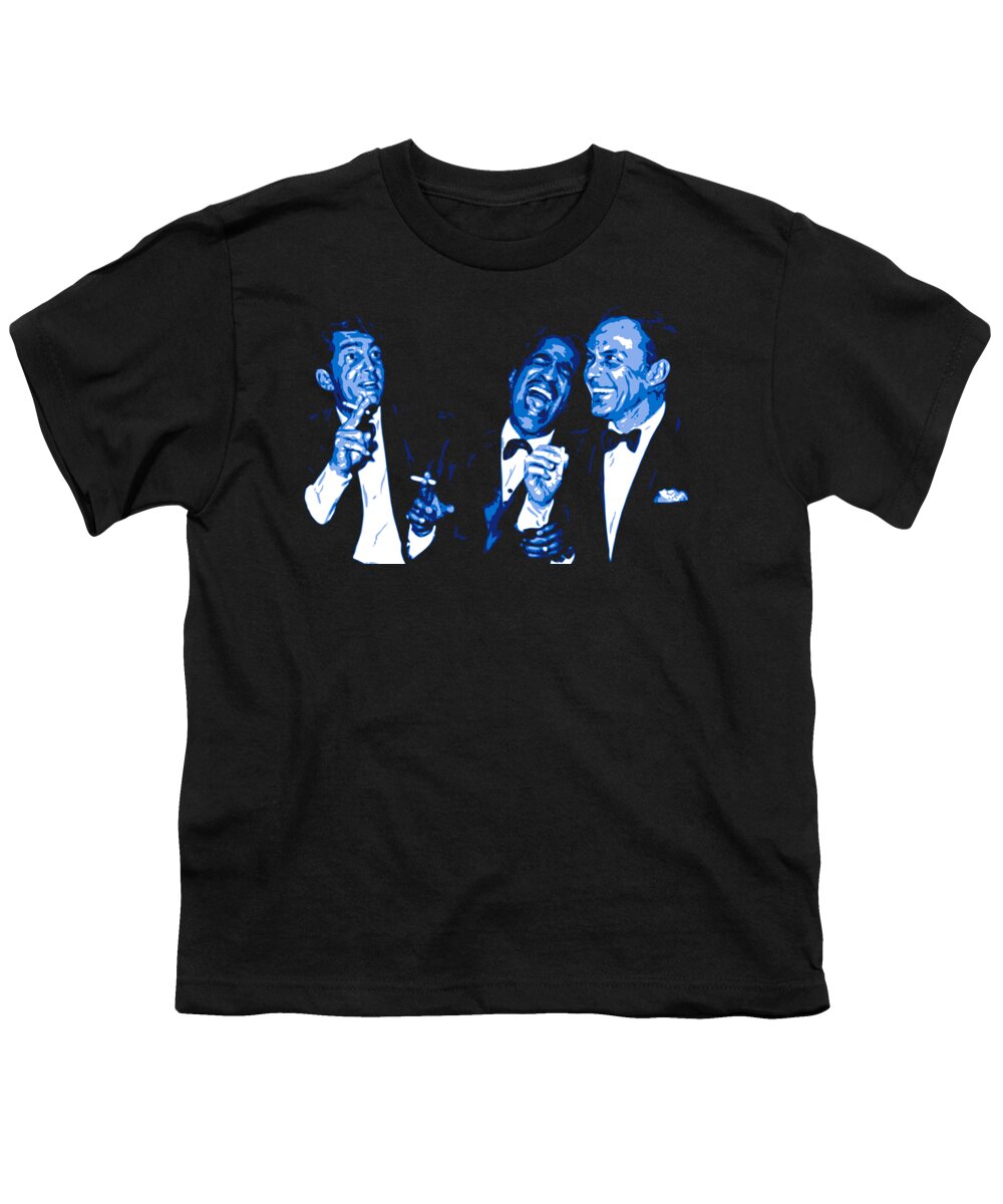 Frank Sinatra Youth T-Shirt featuring the digital art Rat Pack at Carnegie Hall by DB Artist
