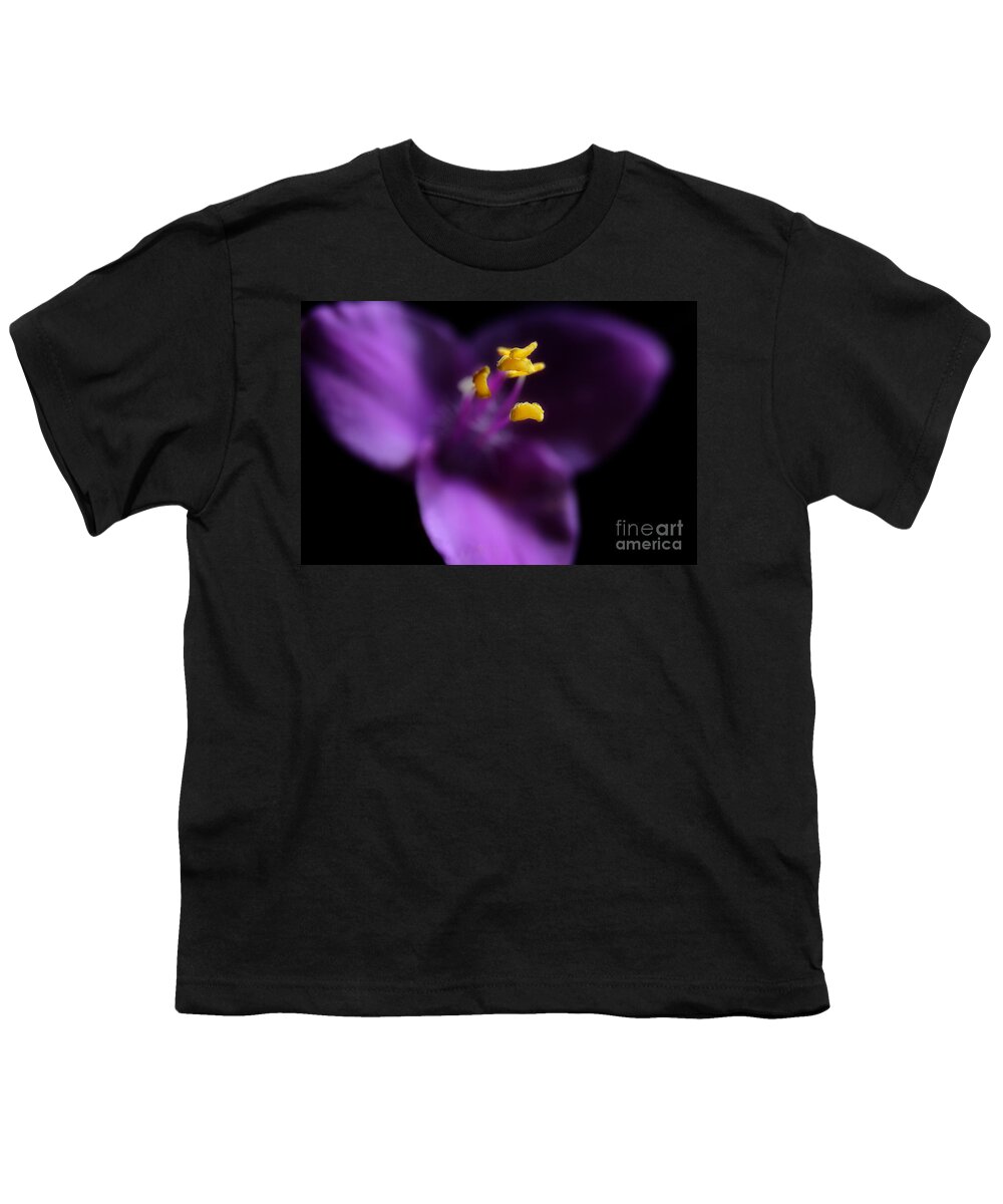 Purple Heart Flower Youth T-Shirt featuring the photograph Reaching by Michael Eingle