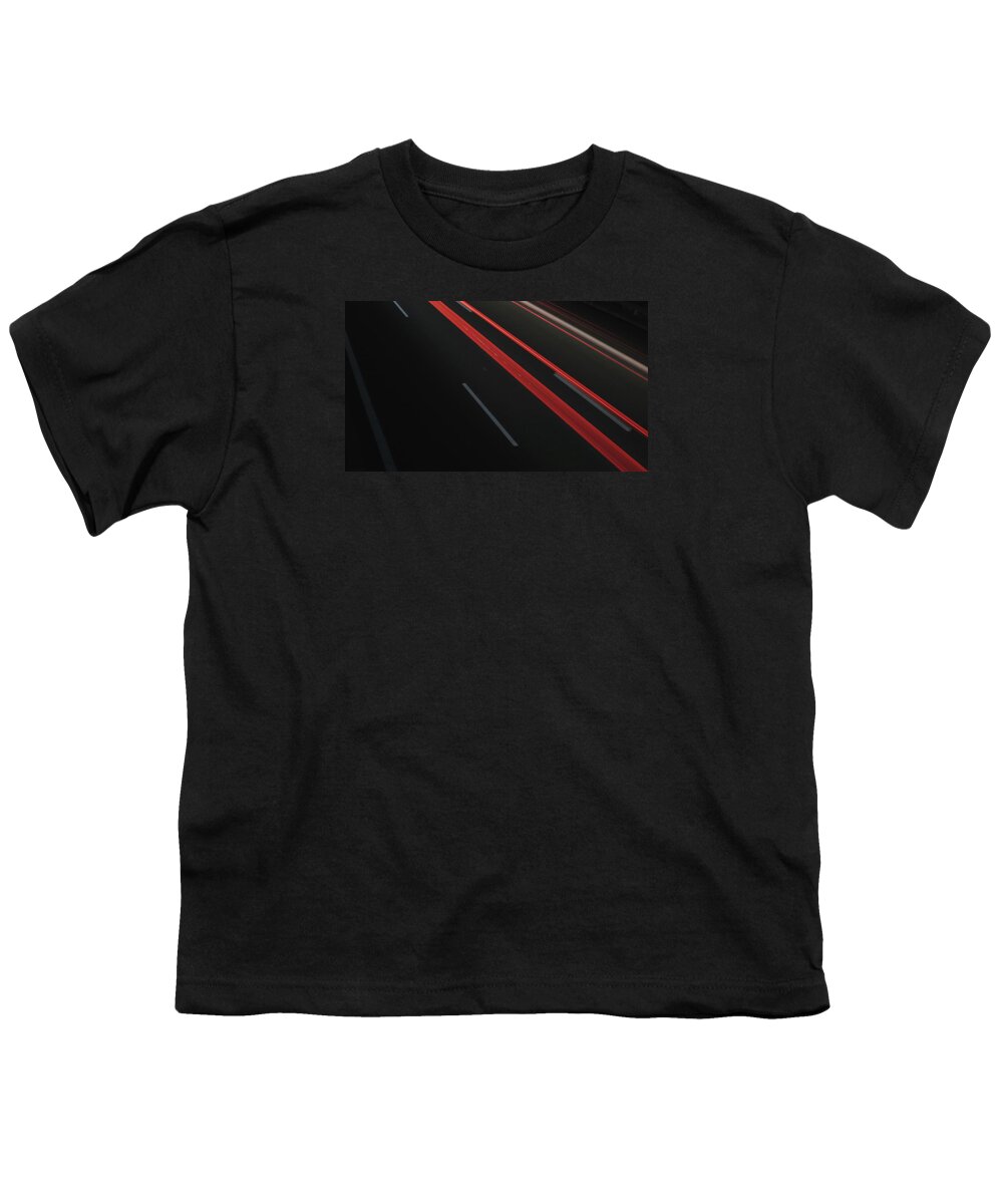 Highway Youth T-Shirt featuring the photograph Red Flow by Benjamin Niederlechner