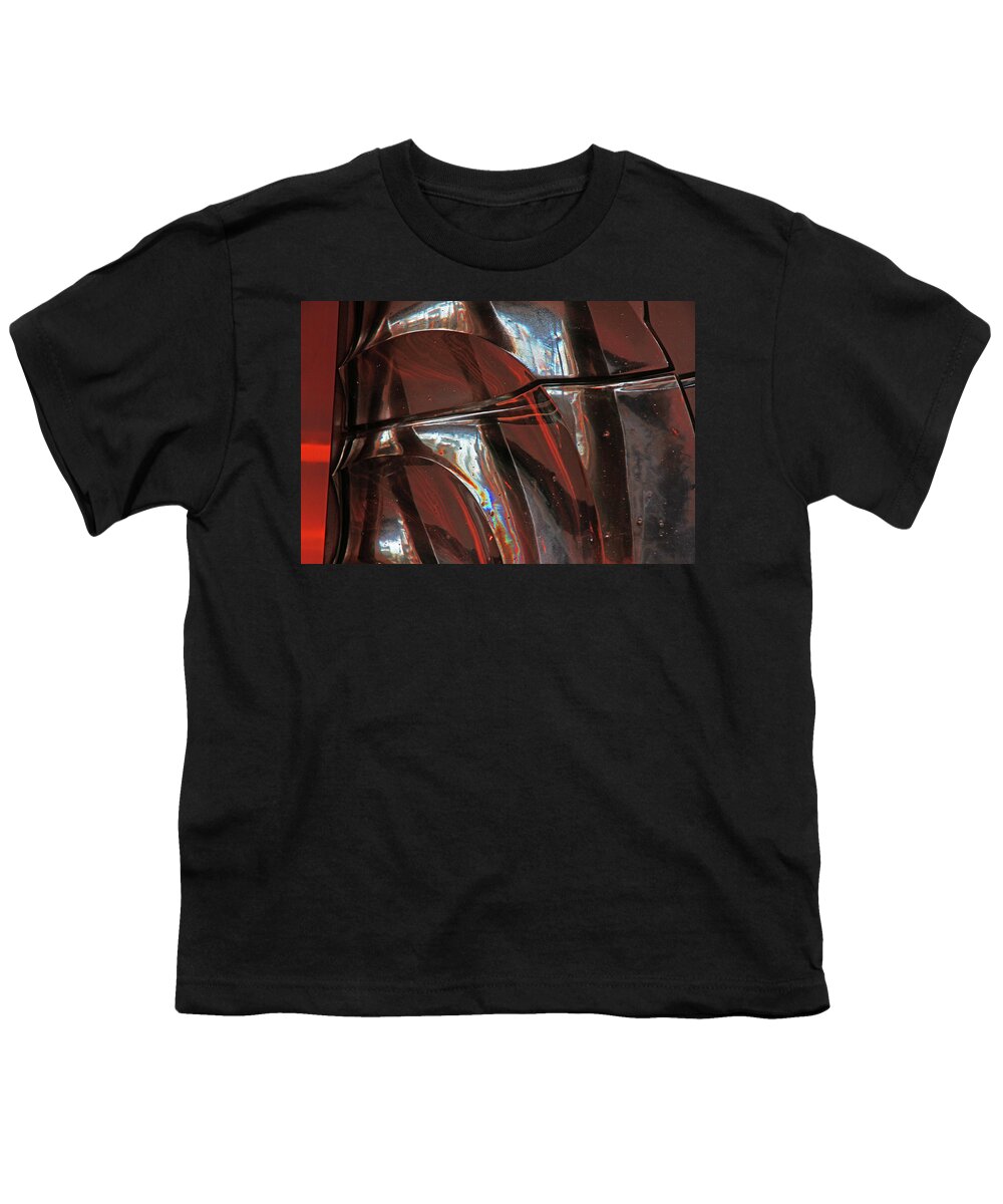 Reflection Oranges Browns Angles Lines Blues Curves Youth T-Shirt featuring the photograph Reflection Oranges Browns Angles Lines Blues Curves 2 8292017 by David Frederick