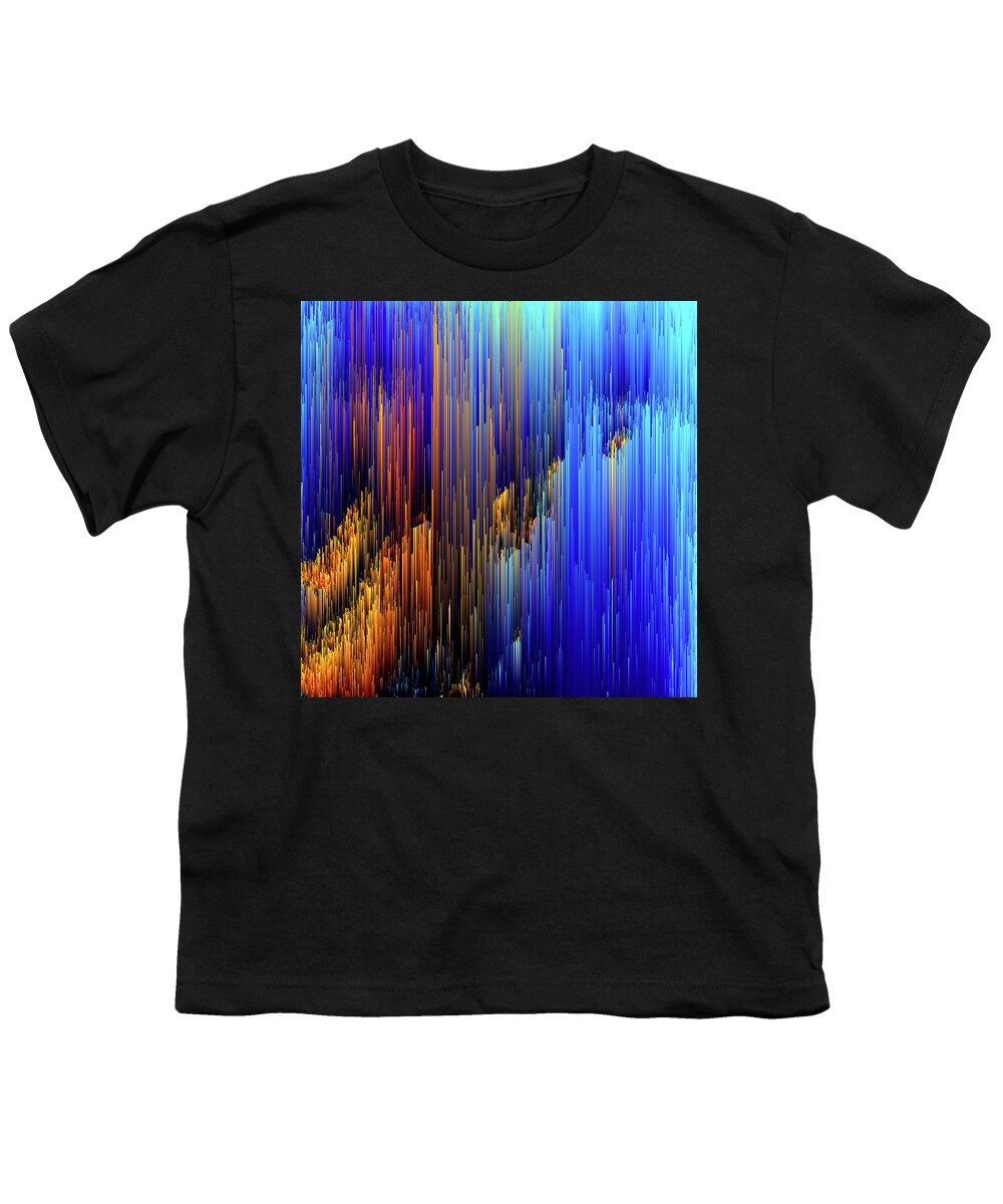 Trippy Youth T-Shirt featuring the digital art Rise Up - Pixel Art by Jennifer Walsh