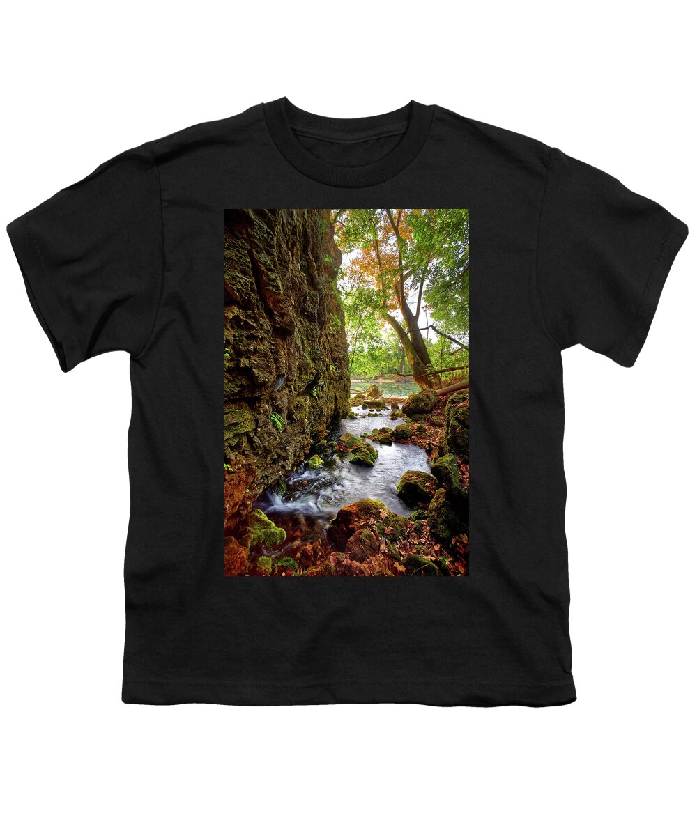 River Youth T-Shirt featuring the photograph Roaring Spring by Robert Charity