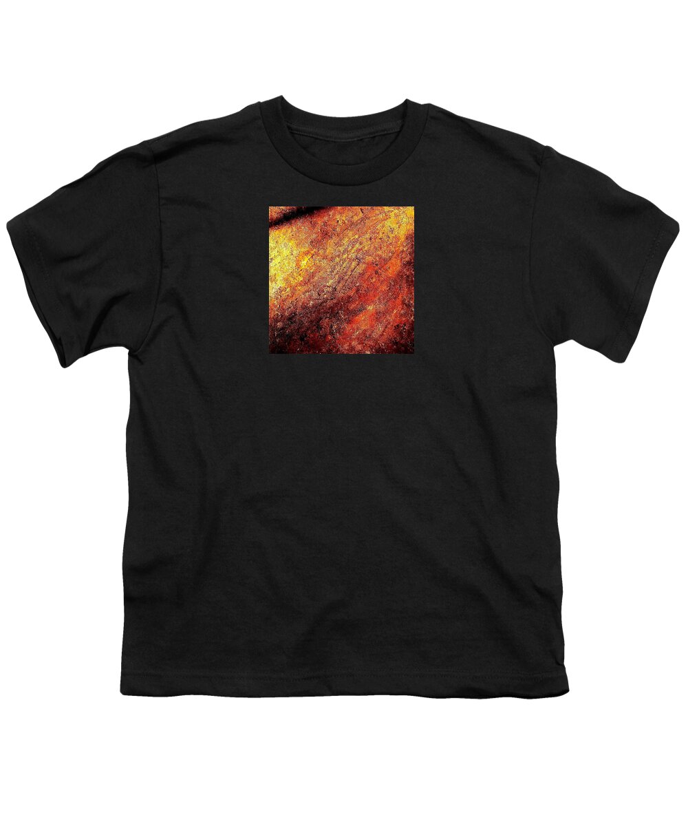 Canvas Prints Youth T-Shirt featuring the painting Rusty Flirt by Monique Wegmueller