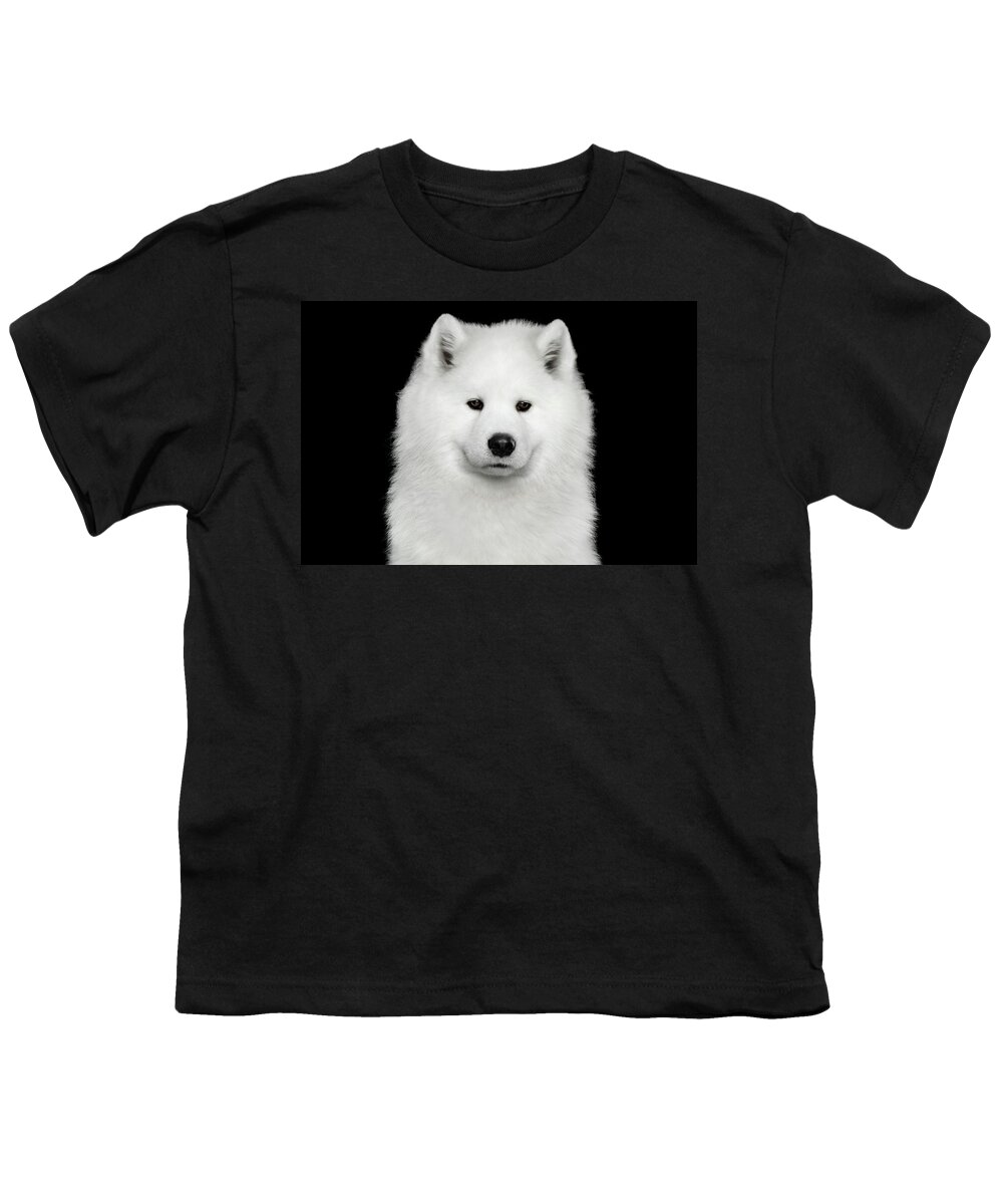 Samoyed Youth T-Shirt featuring the photograph Sad Samoyed by Sergey Taran
