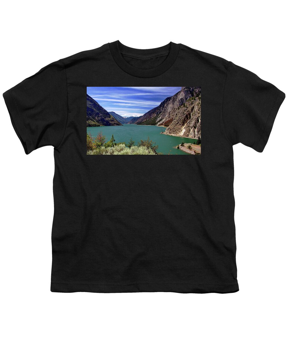 Alex Lyubar Youth T-Shirt featuring the photograph Seton Lake by Alex Lyubar