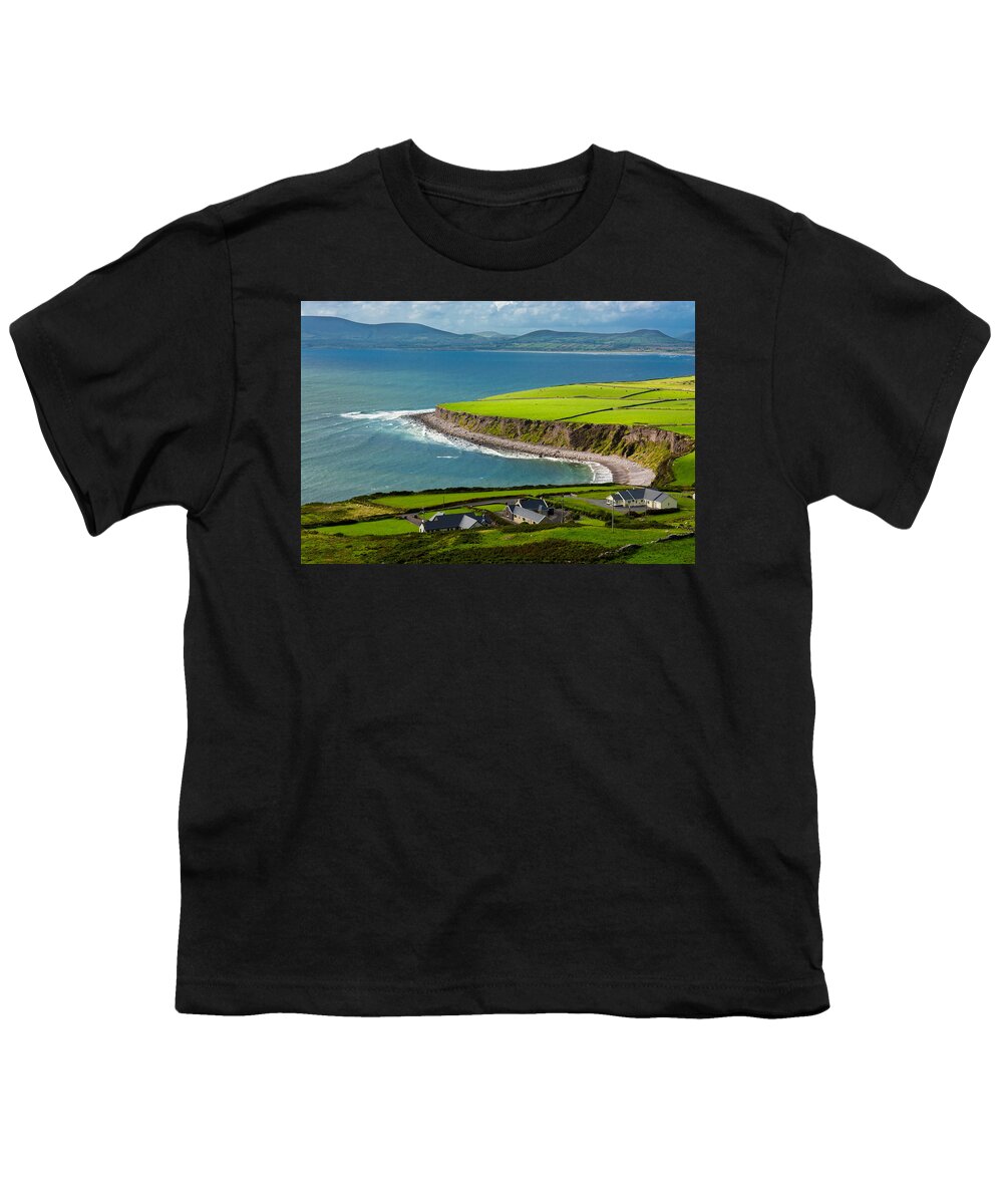 Ireland Youth T-Shirt featuring the photograph Settlement at the Coast of Ireland by Andreas Berthold