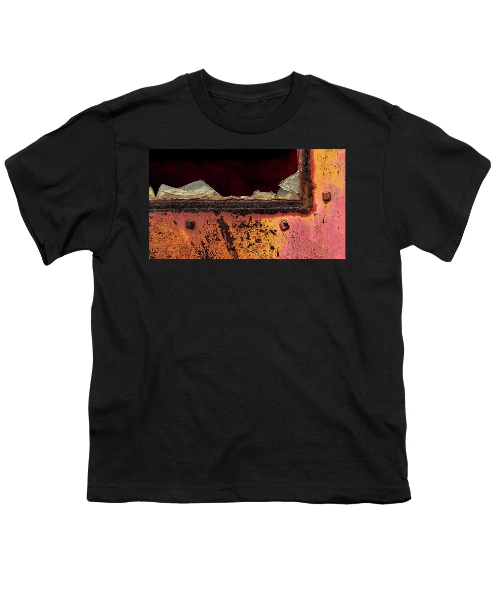 Shattered Window Youth T-Shirt featuring the photograph Shattered by Holly Ross