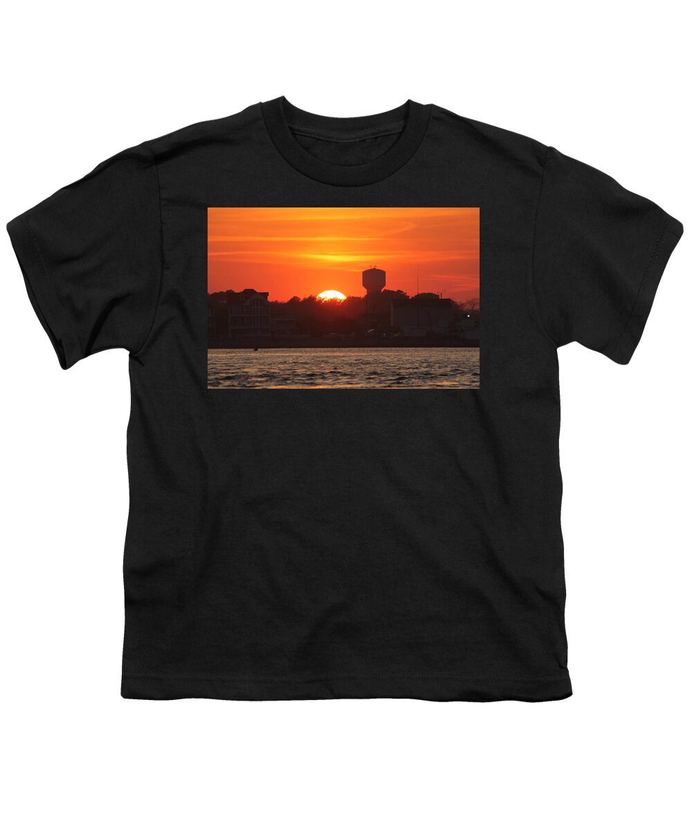 Sun Youth T-Shirt featuring the photograph Sinking Into The Trees Of W OC by Robert Banach