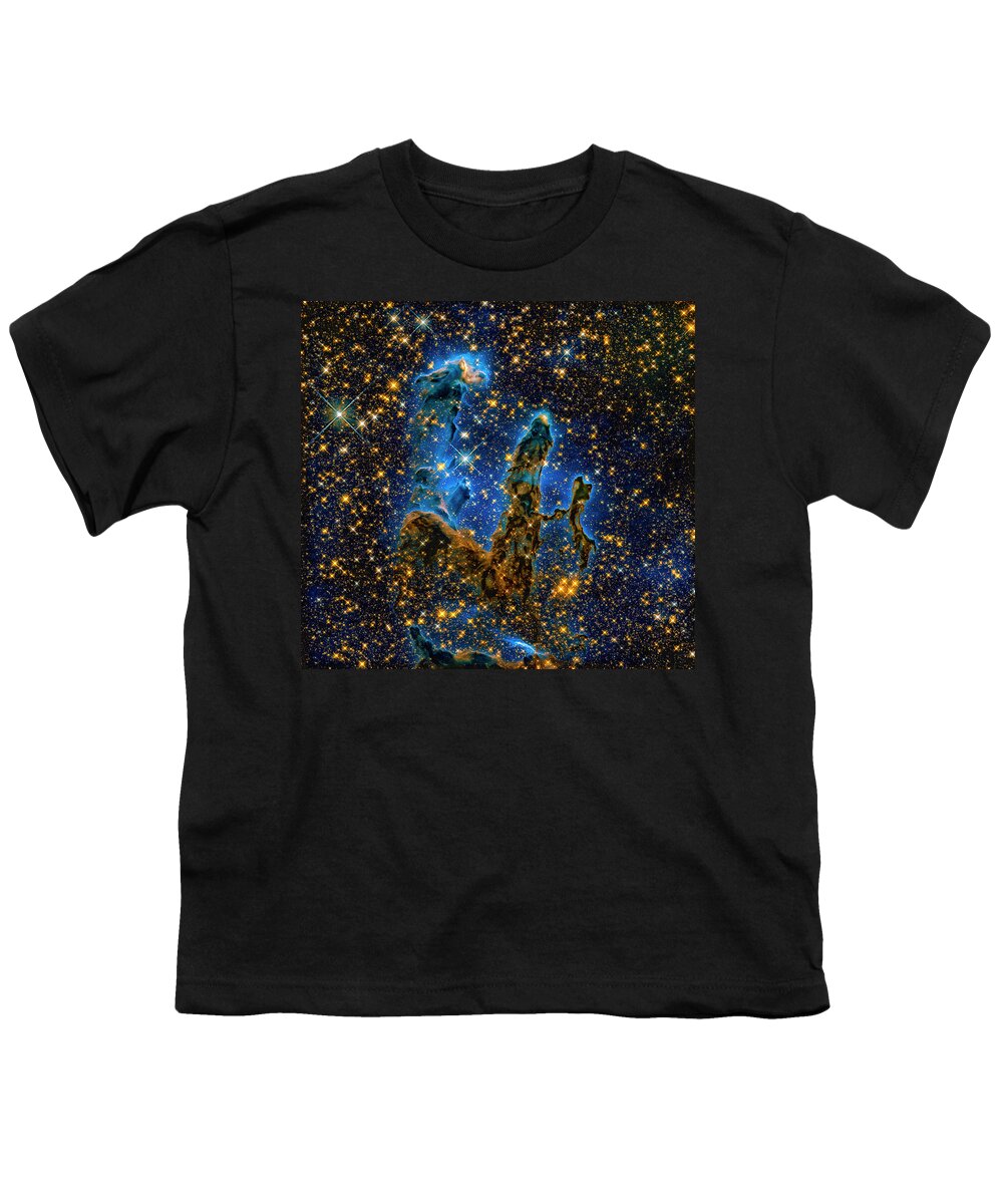 Pillars Of Creation Youth T-Shirt featuring the photograph Space image Pillars of Creation infrared light by Matthias Hauser