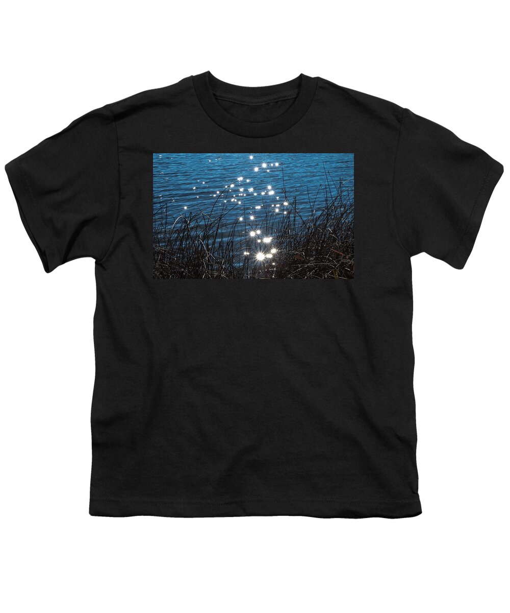 Riverbend Ponds Youth T-Shirt featuring the photograph Sparkles at Riverbend Ponds by Monte Stevens