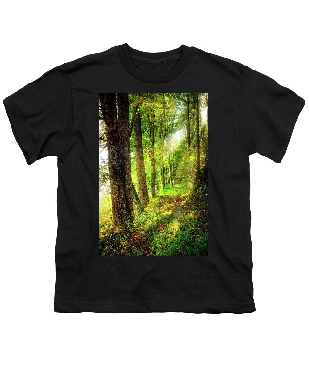 Appalachia Youth T-Shirt featuring the photograph Spiritual Walk with Nature by Debra and Dave Vanderlaan