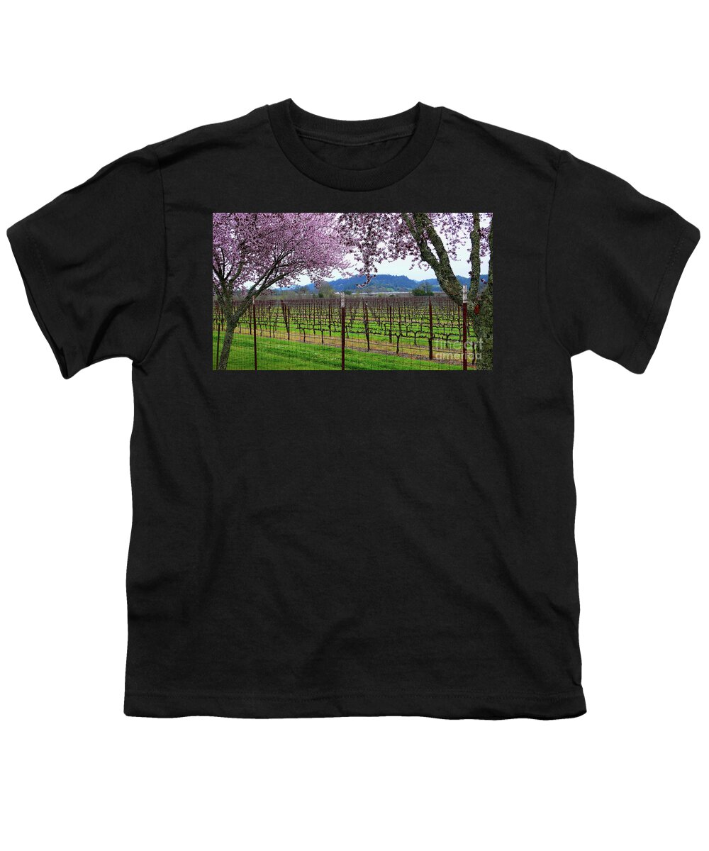 Calistoga Youth T-Shirt featuring the photograph Spring Blossoms Near Calistoga by Charlene Mitchell